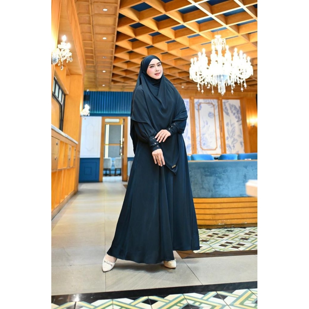 Set syari/syari ringan/syari dingin/set gamis syari