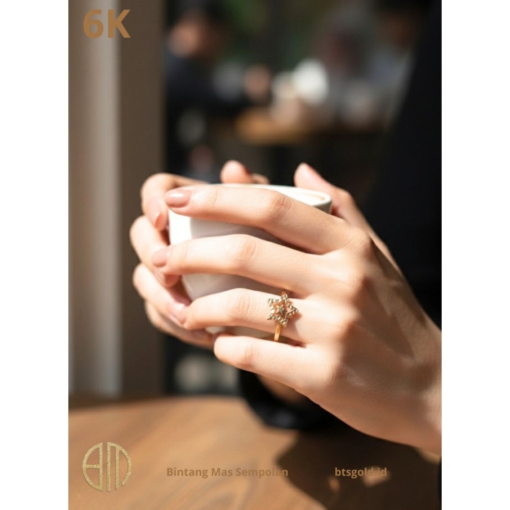 CINCIN EMAS STAR POLOS DENGAN MODEL SIMPLE