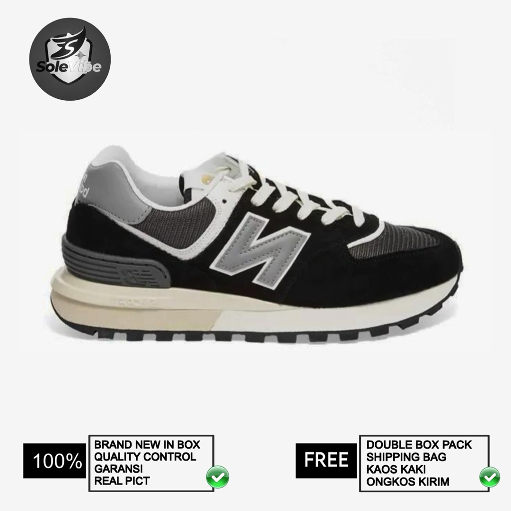 Sepatu New Balance 574 Legacy Black Pria BNIB