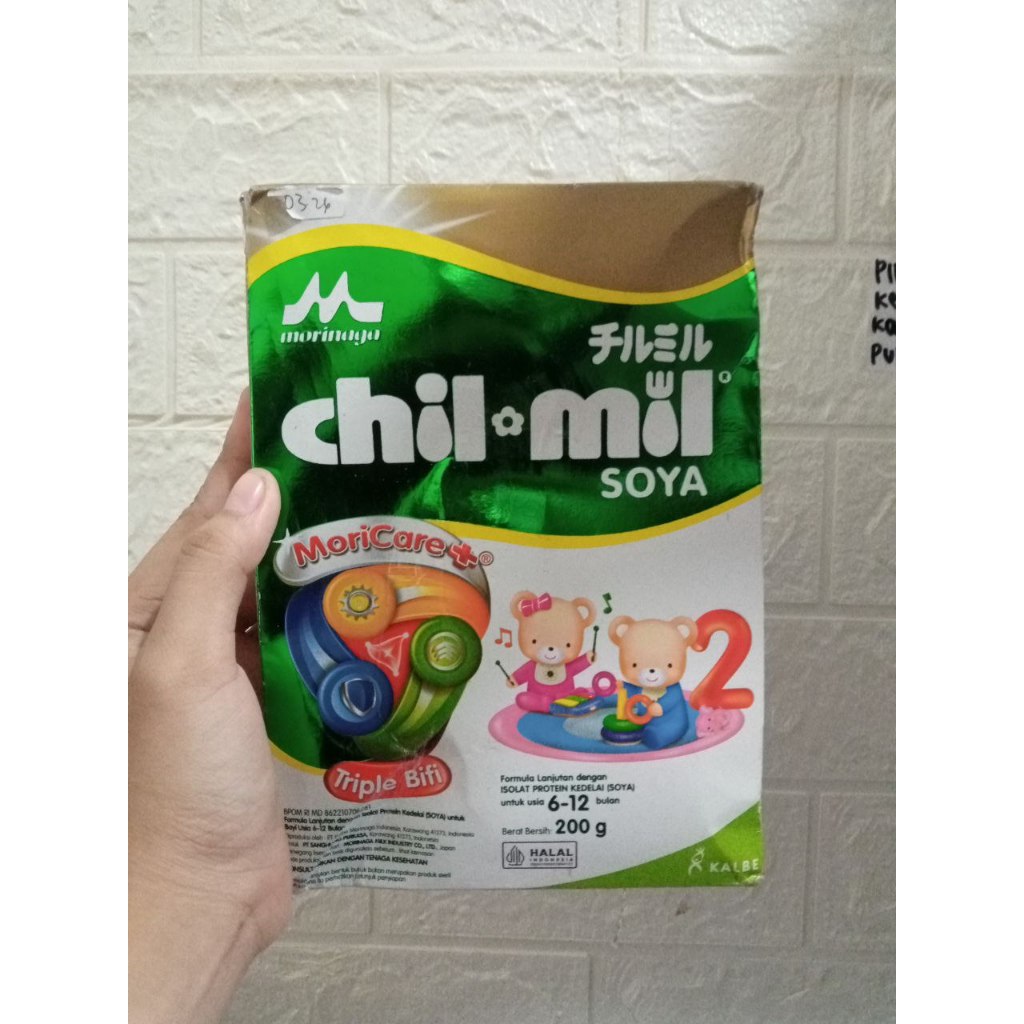 Morinaga susu Chil-mil Soya Tahap 2 200G kemasan rejeck
