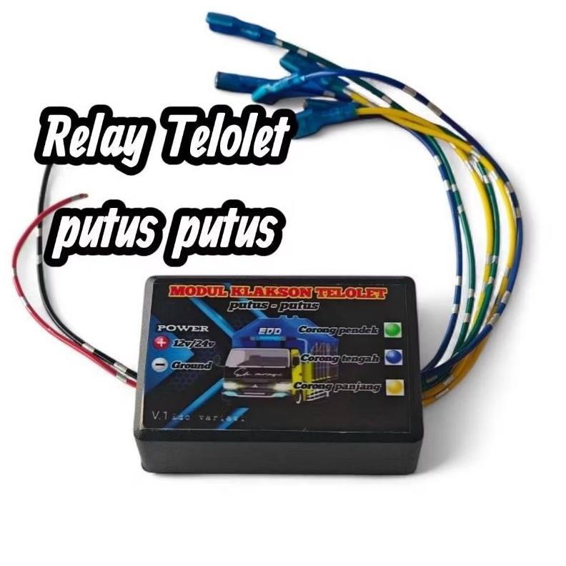 Relay Modul Klakson Telolet Putus Putus 3 Corong ala Marco Italy 12/24V
