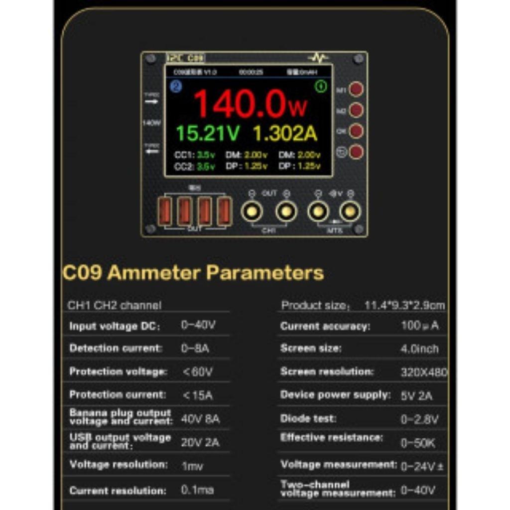 I2C C09  DIGITAL WAFEFORM AMMETER