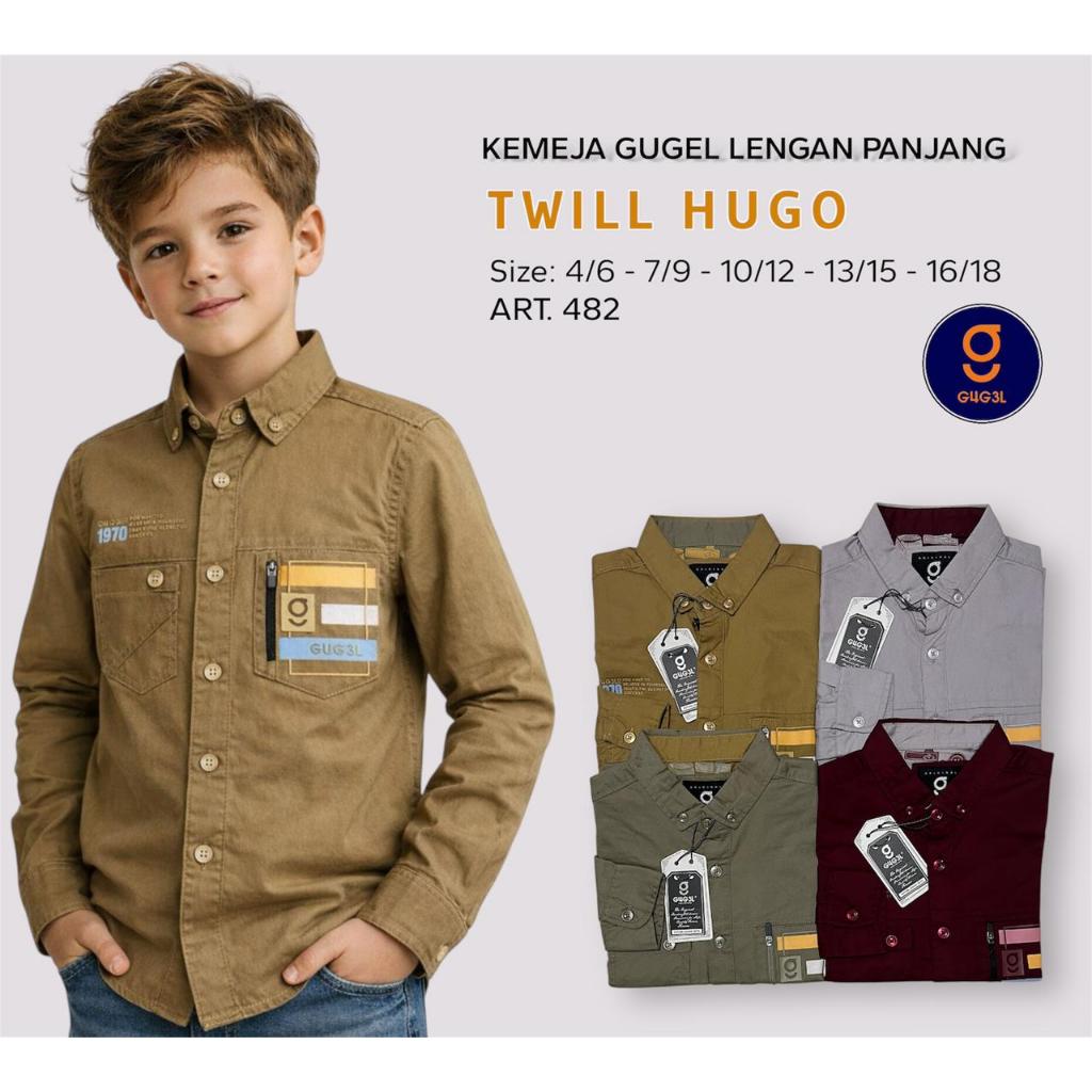 Kemeja Panjang Anak Gugel Original