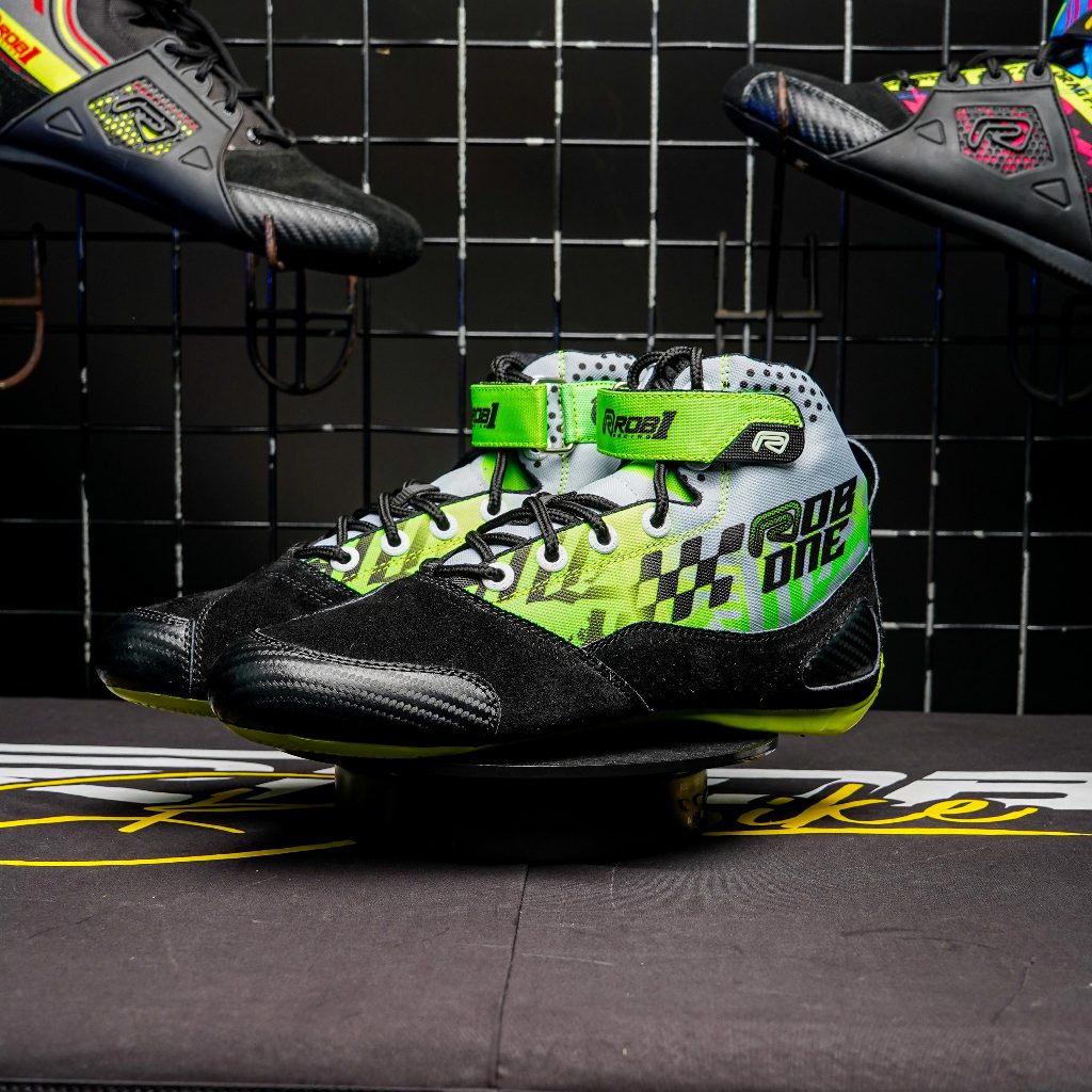 Sepatu Drag Bike ROB1drag power flare | Anti Slip & Safety Racing Shoes