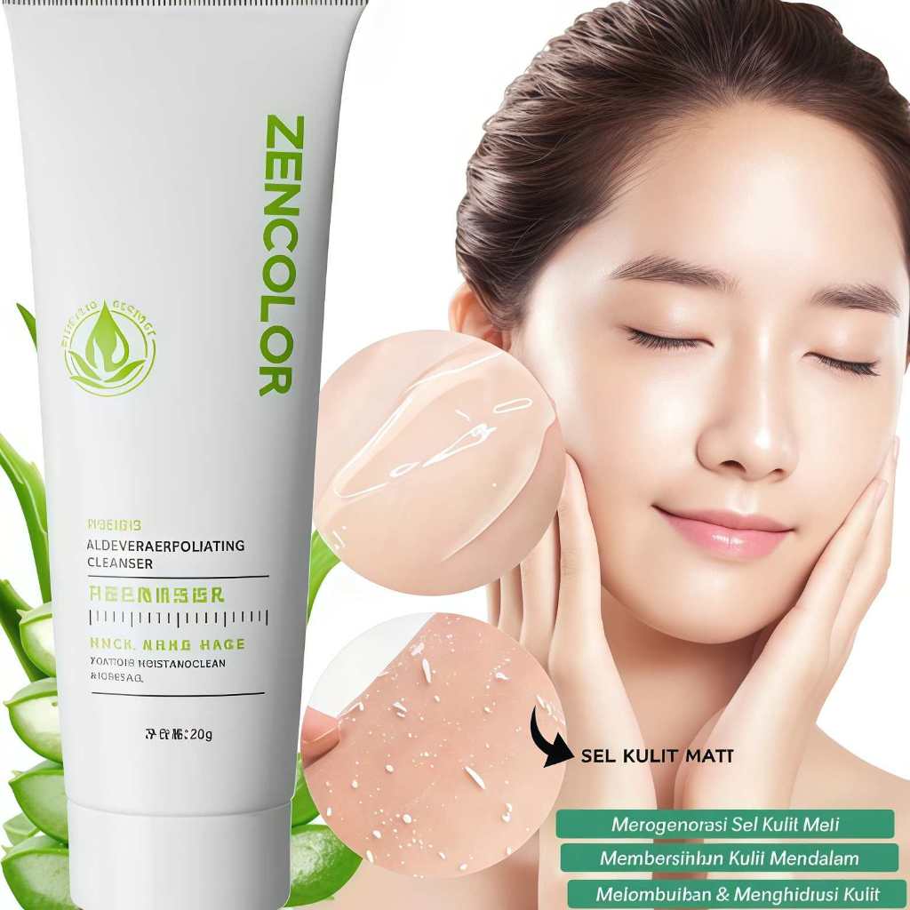 100% Asli Gel Pengelupasan Wajah Aloe Vera 30g Gel Pengangkat Sel Kulit Mati Wajah