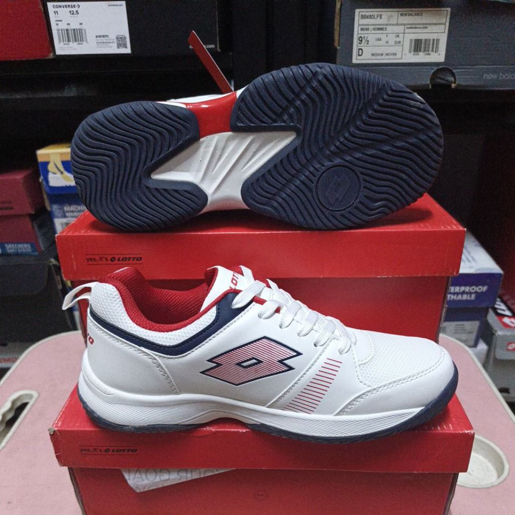 NEW Sepatu Olahraga Tenis Lotto Ellory White Original Sport Station