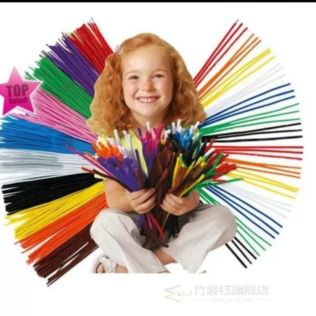 (-+50pcs) DIY pipe cleaner 8mm kawat bulu mercy