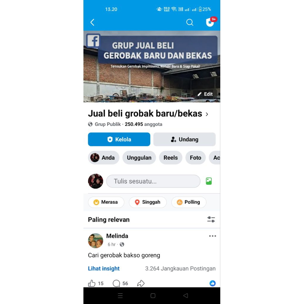 grub Facebook 250K anggota aktif