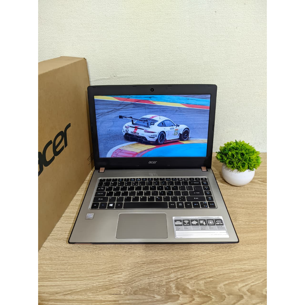 PROMO LAPTOP 2 JUTAAN ACER ASPIRE E14 INTEL CORE I3 RAM 4GB SSD 256GB LAYAR 14"FHD LIKENEW MULUS