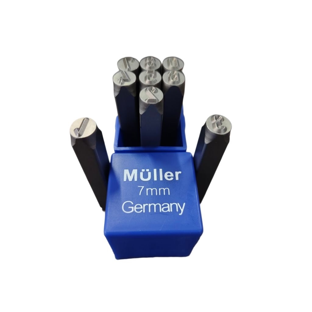 Muller Ketok Angka 7mm. Number Punch 7mm Muller. Ketok Nomor Baja