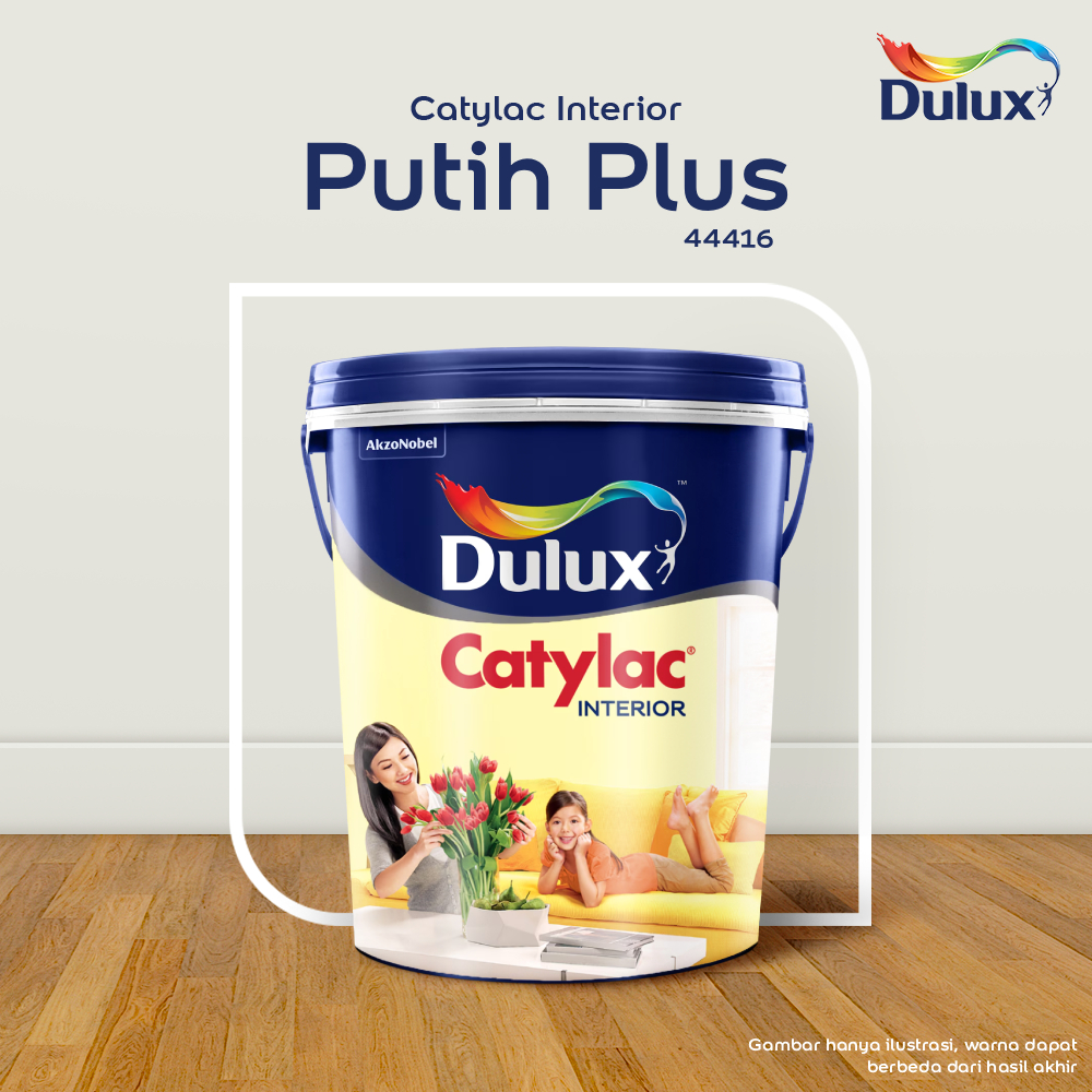 CAT TEMBOK PUTIH PLUS DULUX CATYLAC INTERIOR - 25KG 44416 CAT TEMBOK DULUX CATYLAC