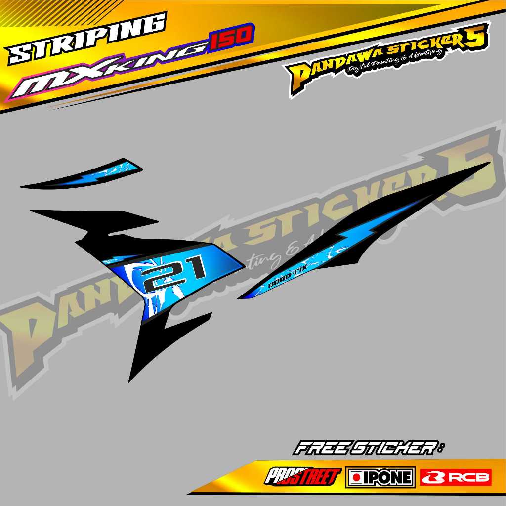 STRIPING VARIASI YAMAHA JUPITER MX KING 150 / STICKER LIST VARIASI MOTOR JUPITER MX KING 150