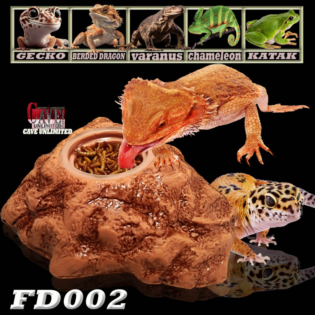 FD002 WORM CUP HOLDER FEEDING DISH WADAH JANGKRIK ULAT MAKANAN LEOPARD GECKO BEARDED DRAGON BD TOKEK