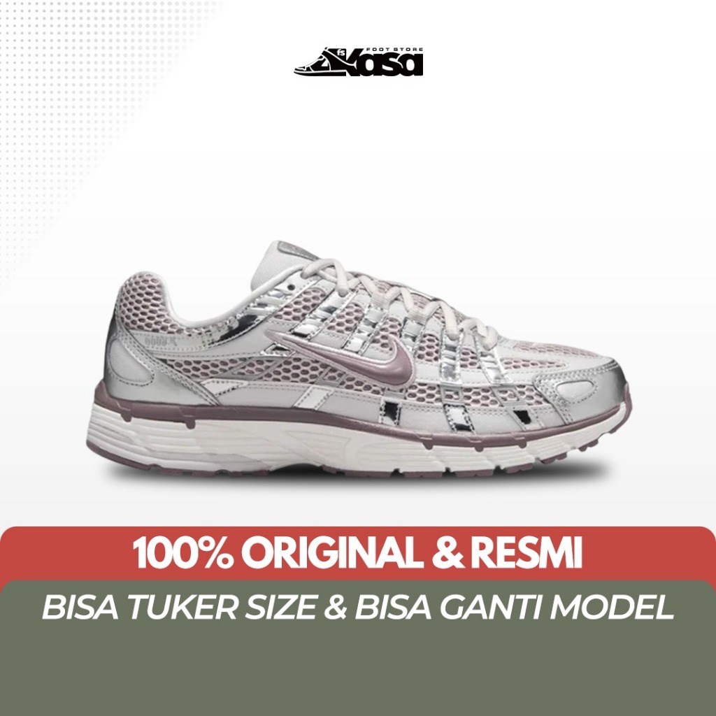 Sepatu Lari Wanita NK P-6000 P6000 P 6000 Platinum Violet Vast Grey Summit White Taupe Grey