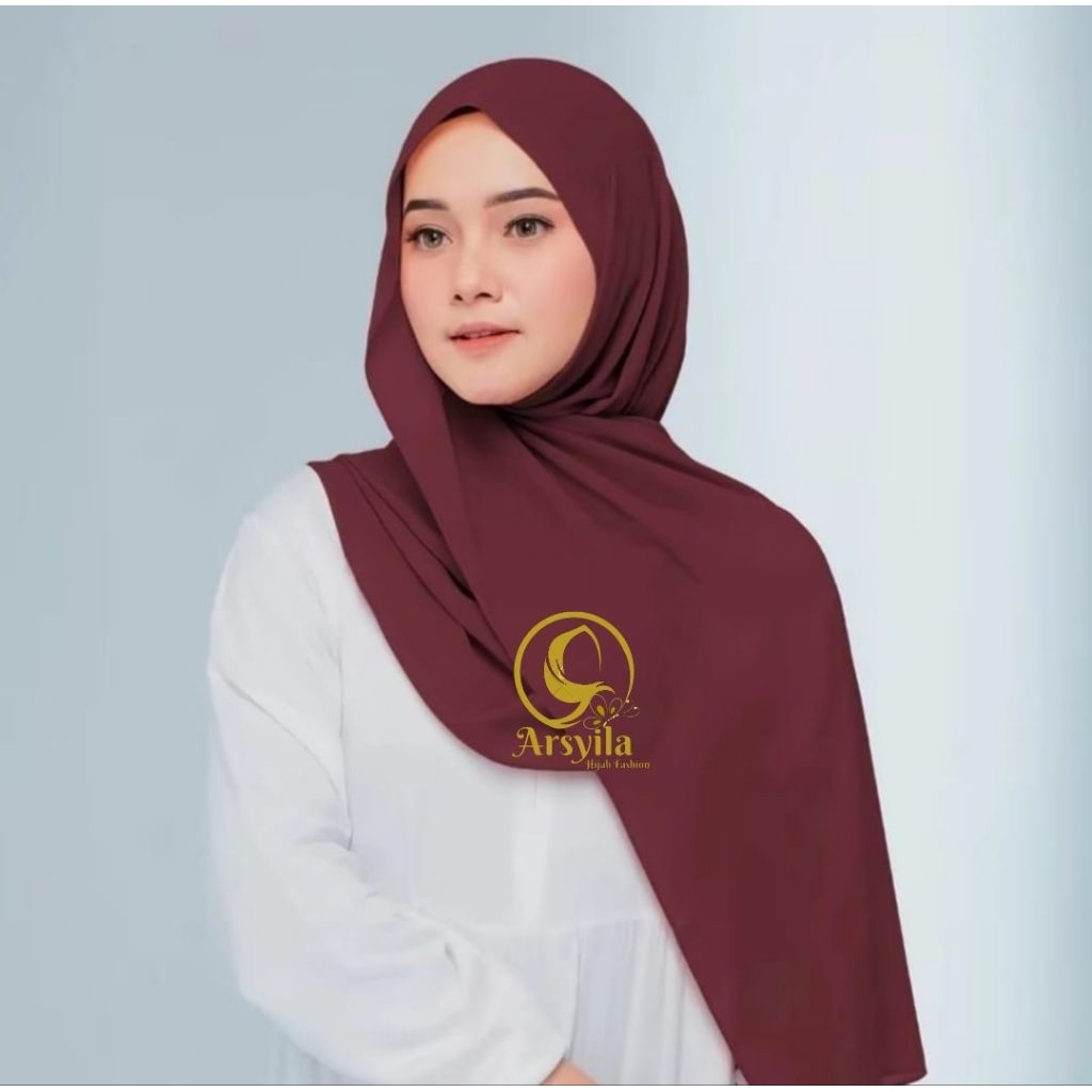 Pashmina Ceruti babydoll/Pashmina polos sifon Ceruti babydoll