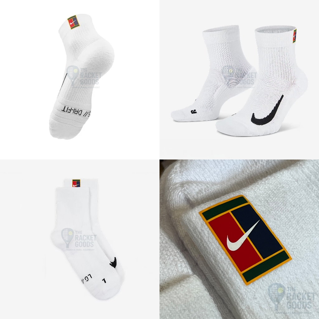 Nike Court Multiplier Max Tennis Socks - Kaos Kaki Tennis - 100% Original - White