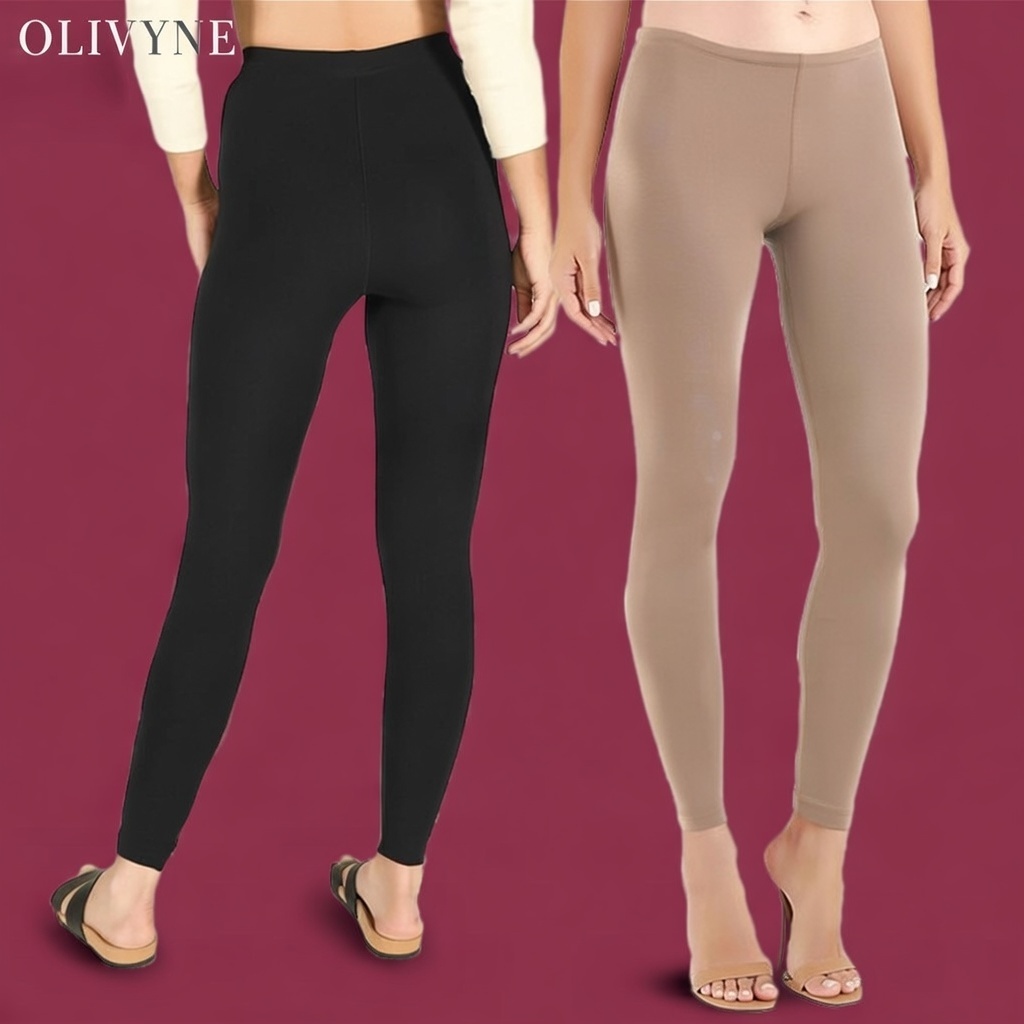 Legging Adem Wanita Panjang Rayon Kaos Polos Lejing Ketat Stretch celana cewek kekinian Perempuan Ol