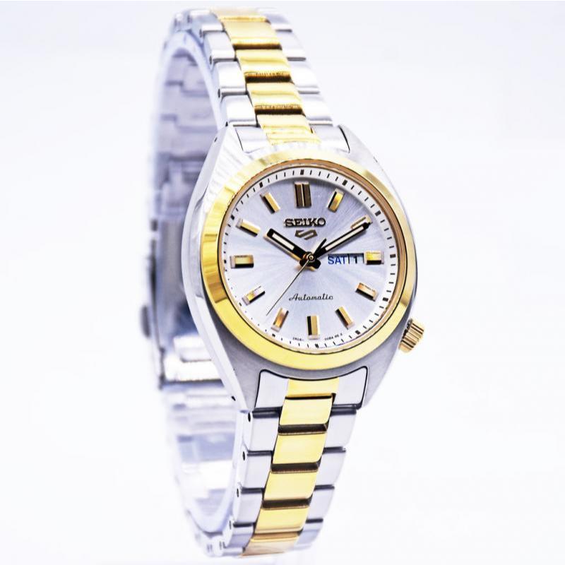 Jam Tangan Wanita Seiko 5 Sport SRE024K1 Hebitama SNXS Series Ladies Mixed Metal Dial Dual Tone Stai