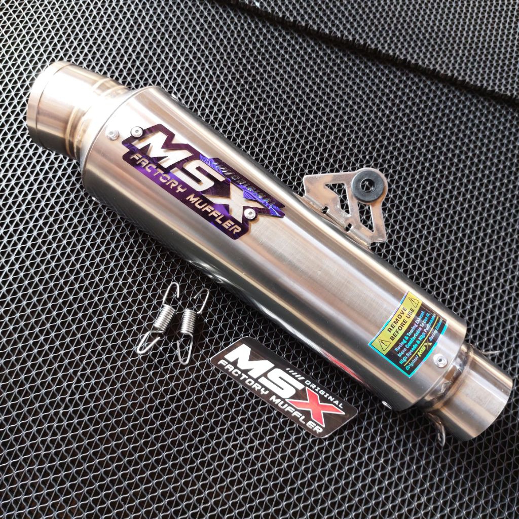 slincer knalpot original msx kompetisi dos panjang 25cm jrm inlet 50