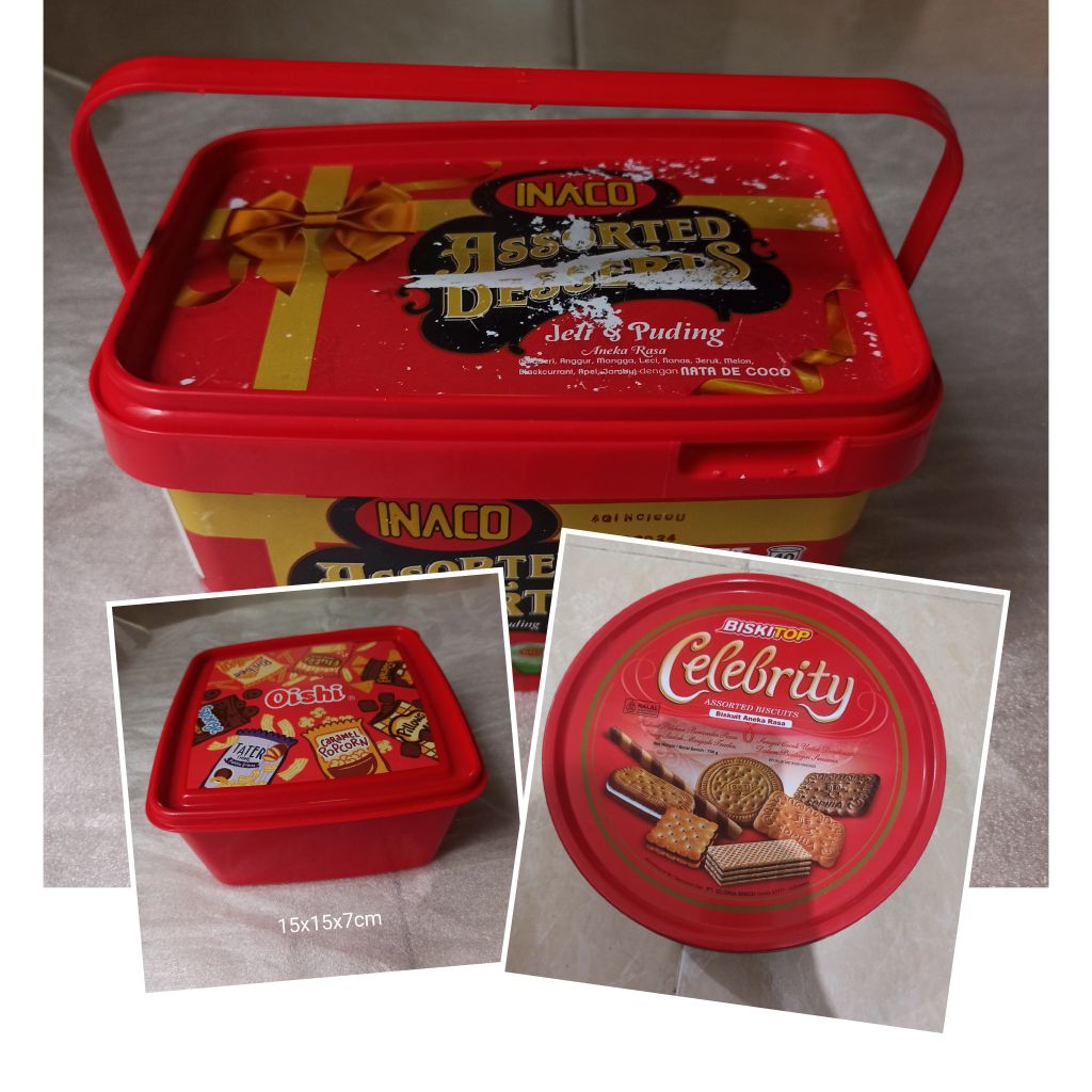 Preloved kaleng bekas biskuit / tempat biskuit / tempat penyimpanan