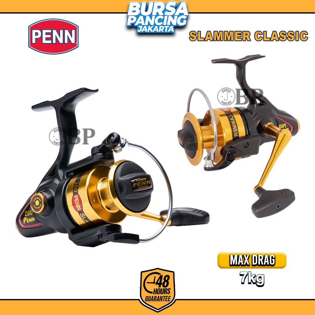 PENN Reel Spinning SLAMMER CLASSIC Size 360-760 Reel Pancing Laut & Air Tawar Original