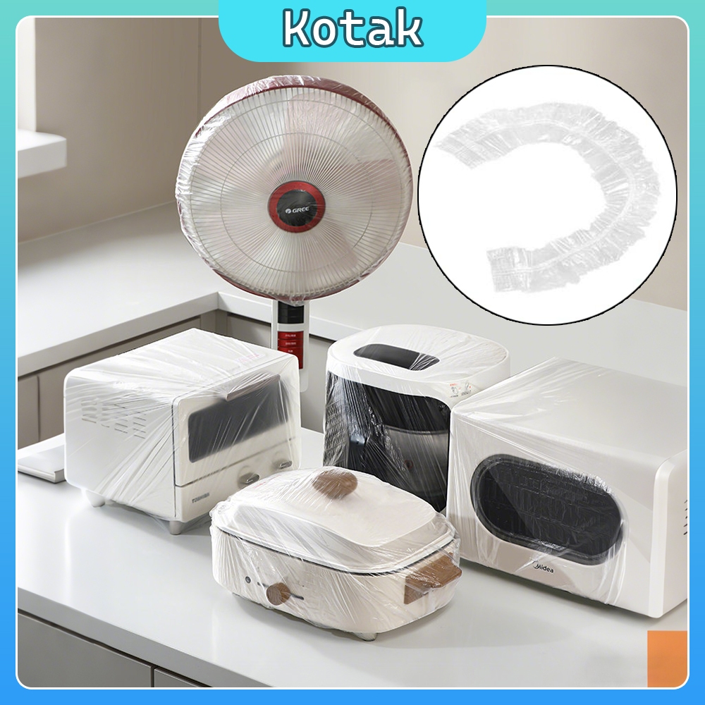 10Pcs Penutup Debu Transparan Plastik Serbaguna / Plastik Transparan Penutup Perabotan Rumah Dapur
