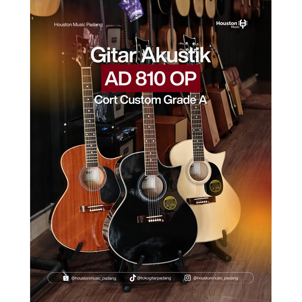 Gitar Akustik Cort AD 810 OP Custom Grade A