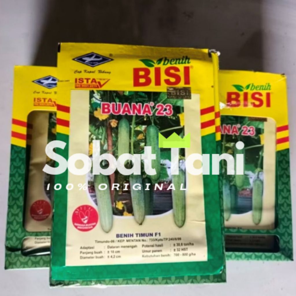 Benih Timun F1 BUANA 23 isi 20gr BISI – Tahan Penyakit