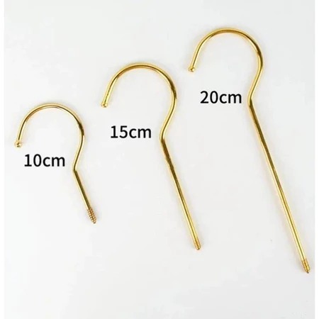 HOOK HANGER GOLD HUK HANGER KAYU EMAS PANJANG BULAT / Hanger Gold