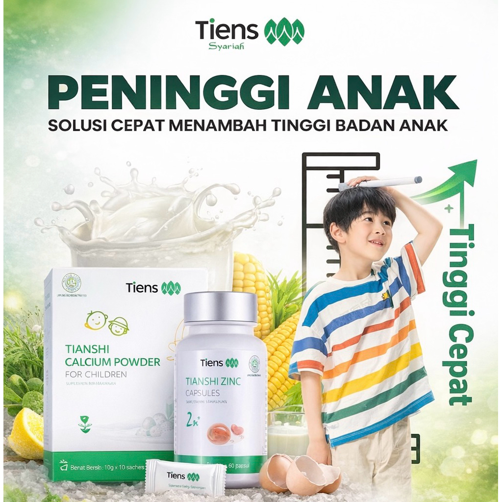 Tiens Calcium Powder For Children Peninggi Badan Anak