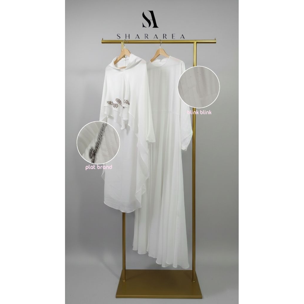 SALE STOCK GAMIS SET KHIMAR SHARAREA SIZE L