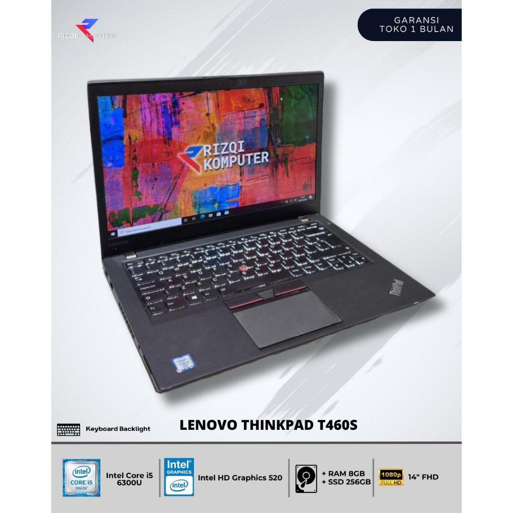 Lenovo Thinkpad T460s Intel Core i5-6300U Ram 8GB SSD 256GB mlg mjk kdr gsk
