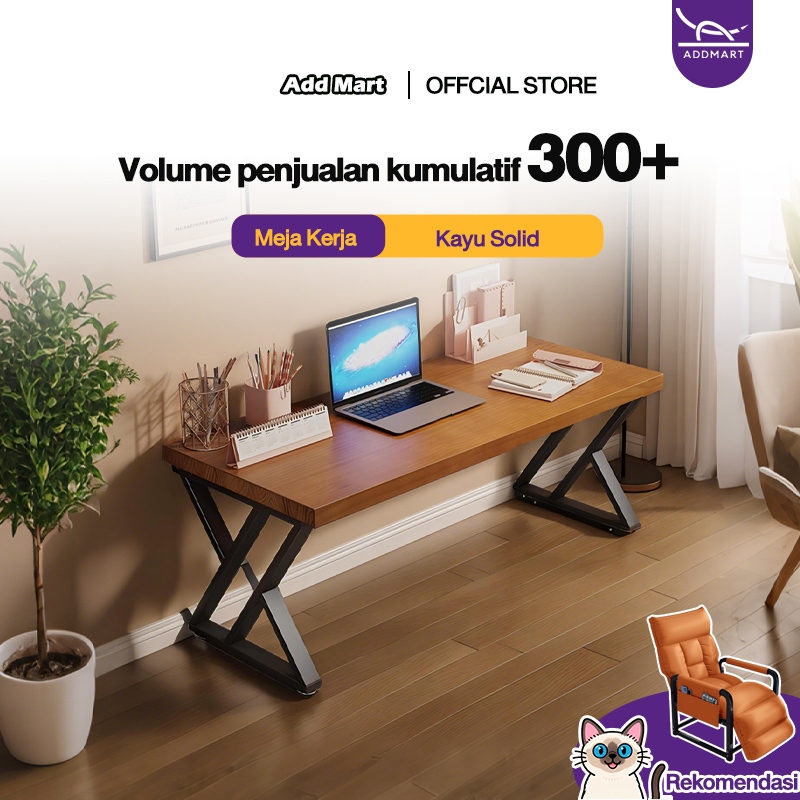 Meja Komputer Kayu Meja Belajar Minimalis Modern Meja Kerja Gaming Table 160x60cm