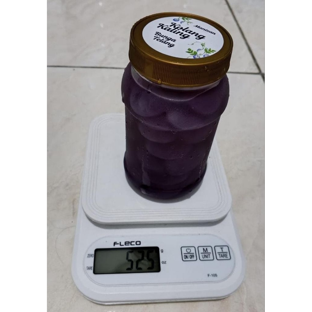 Manisan kolang kaling bunga telang 500gr