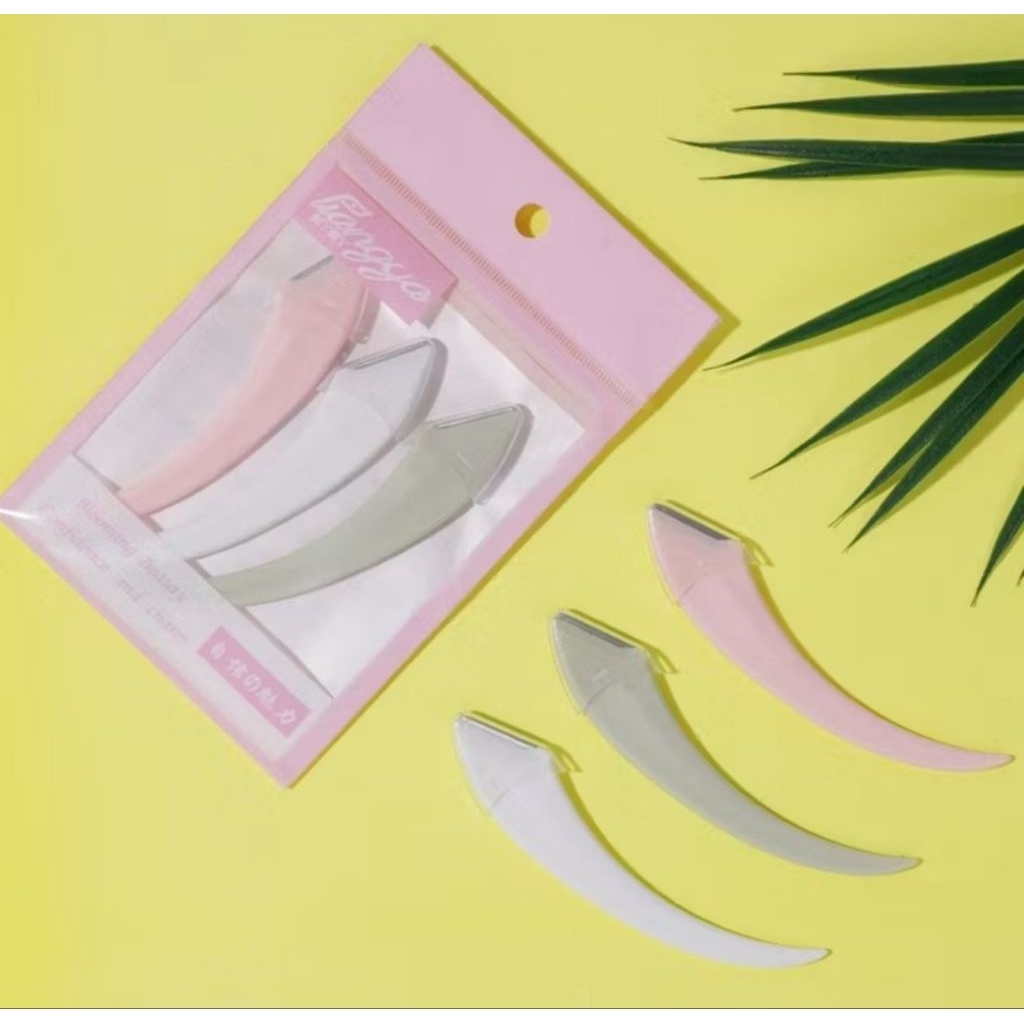 Lengkung Pisau Cukur Alis Brow Razor Set isi 3 Pcs - Pencukur Alis Portabel Pembentuk Alis 3 Buah/Se