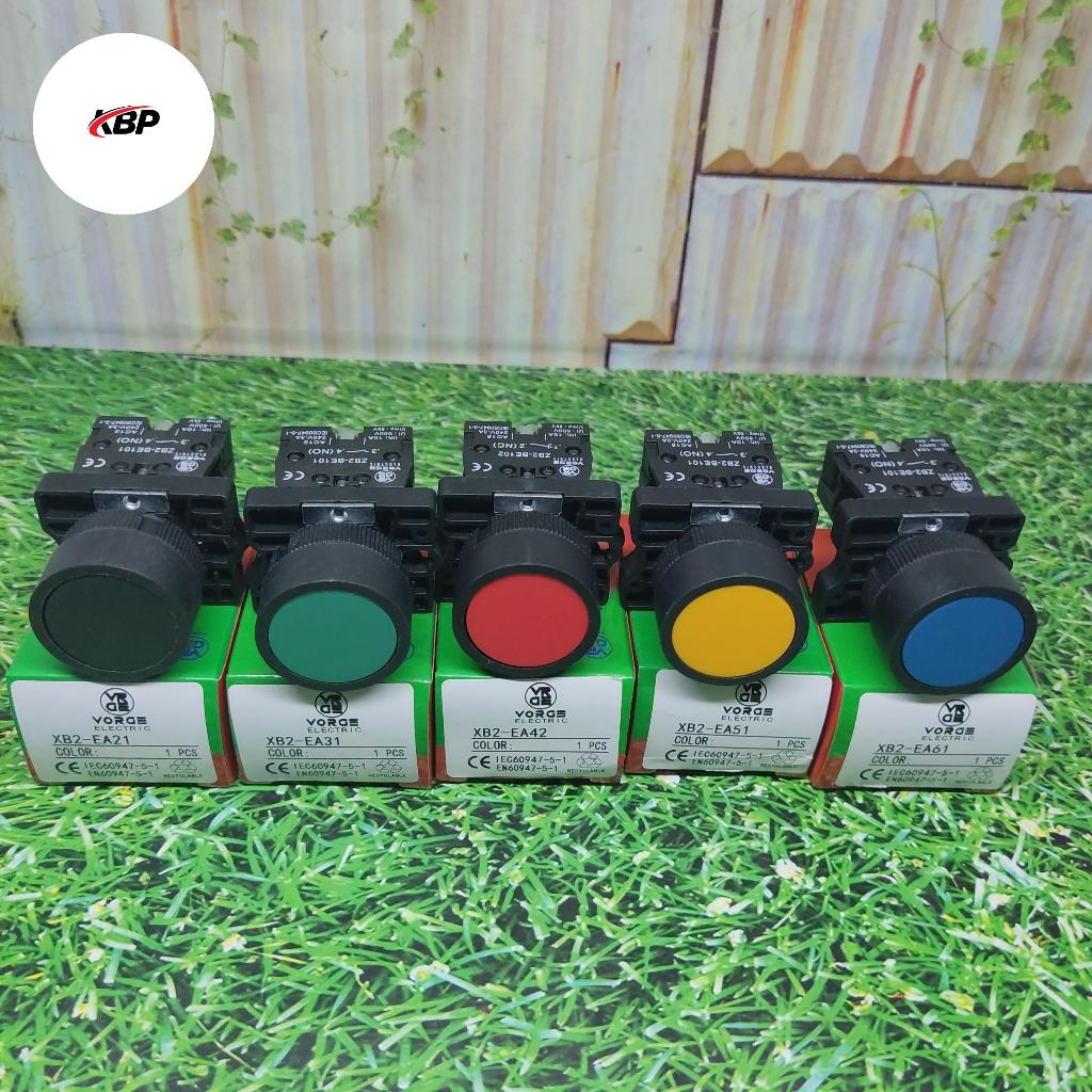 VORGE xb2-ea21 xba-ea42 xb2-51 xb2-ea31 xb2-ea61 Push Button Plastic Blue biru 1NO 22mm bukan lb2