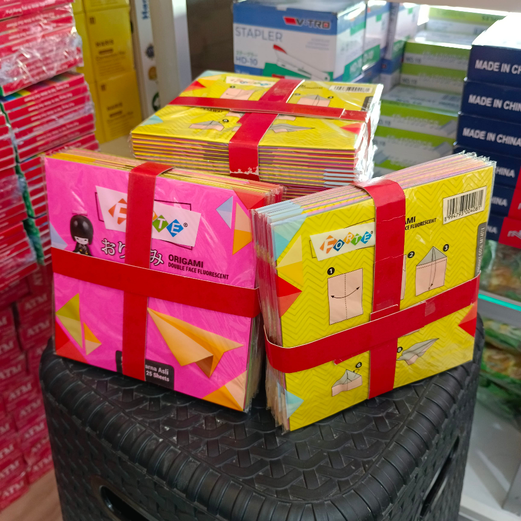 1 Pak Kertas Lipat Origami / Kertas Origami Size 12 x 12