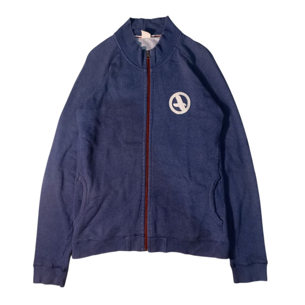 AIGLE Tracktop Biru Size XL – Jaket Sport Original, Casual & Training