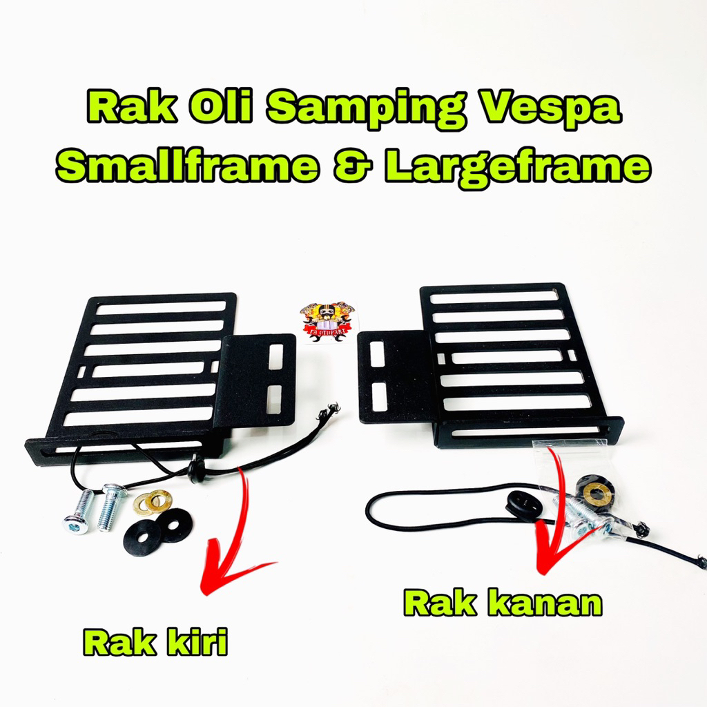 Rak Tengah Oli Vespa Rak Tengah Oli Samping Vespa Largeframe Smallframe Rak Oli Vespa