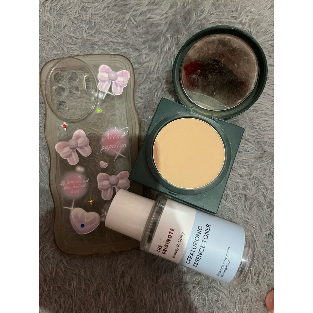 preloved two way cake luxcrime shade custard bedak bundle