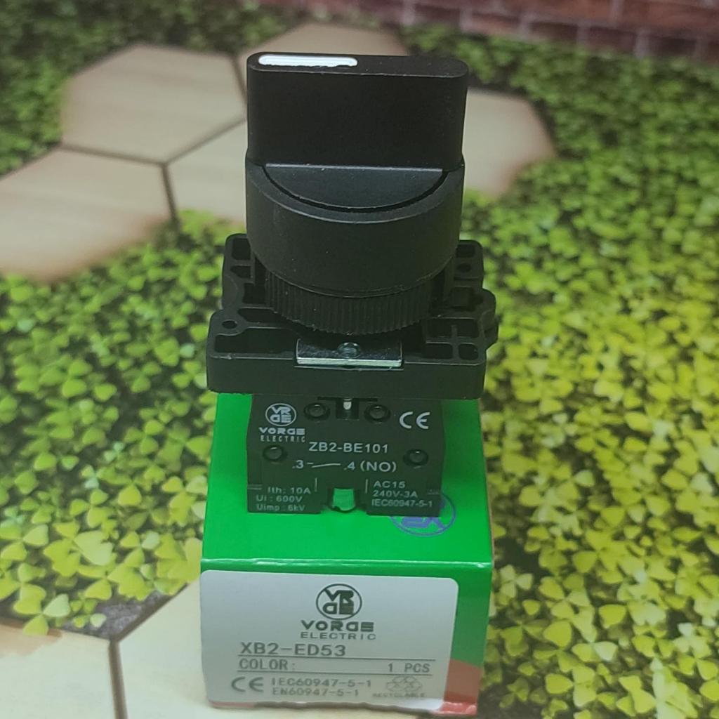 Selector Switch VORGE XB2-ED53 2NO 3 posisi spring return 3posisi