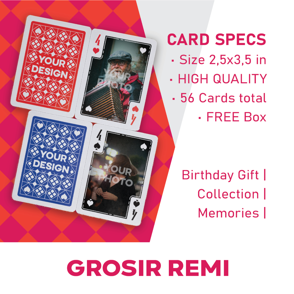 GROSIR | Custom Kartu Remi / Collection & Gift