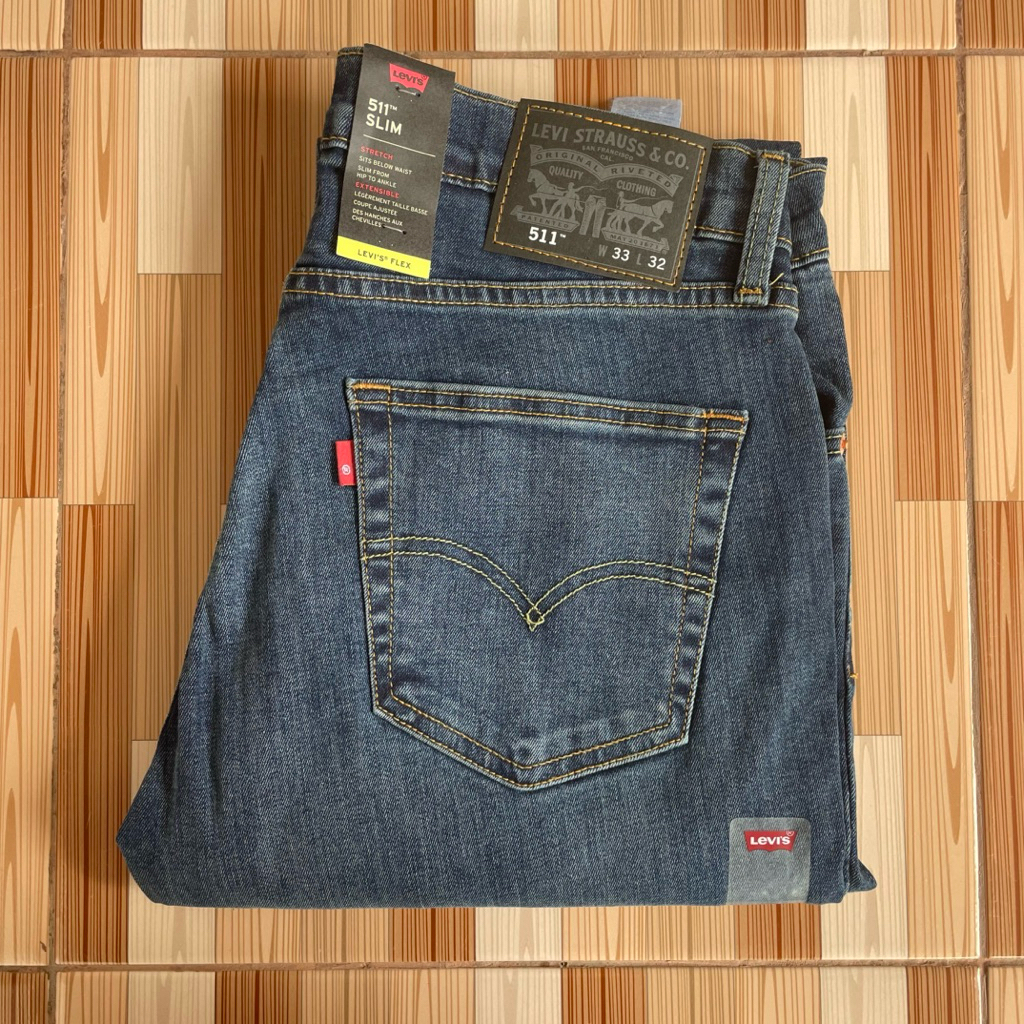 LEVIS 511 FLEX / SIZE 33x32 SLIM FIT BLUE JEANS