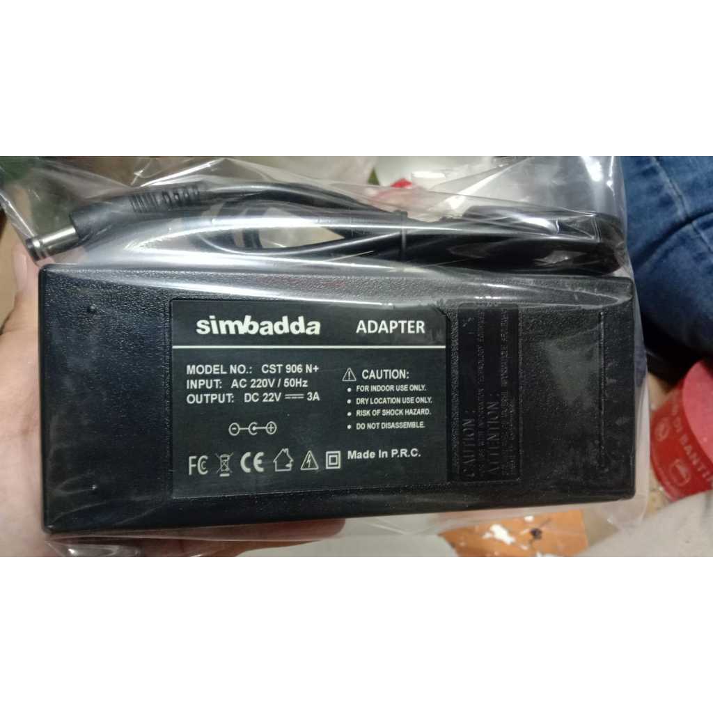 Adaptor Adapter untuk Speaker Simbadda CST906N+ CST 906 N+ Power Supply