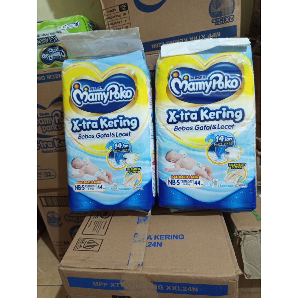 pempers Newborn Mamypoko X-tra kering Perekat Nb S 44