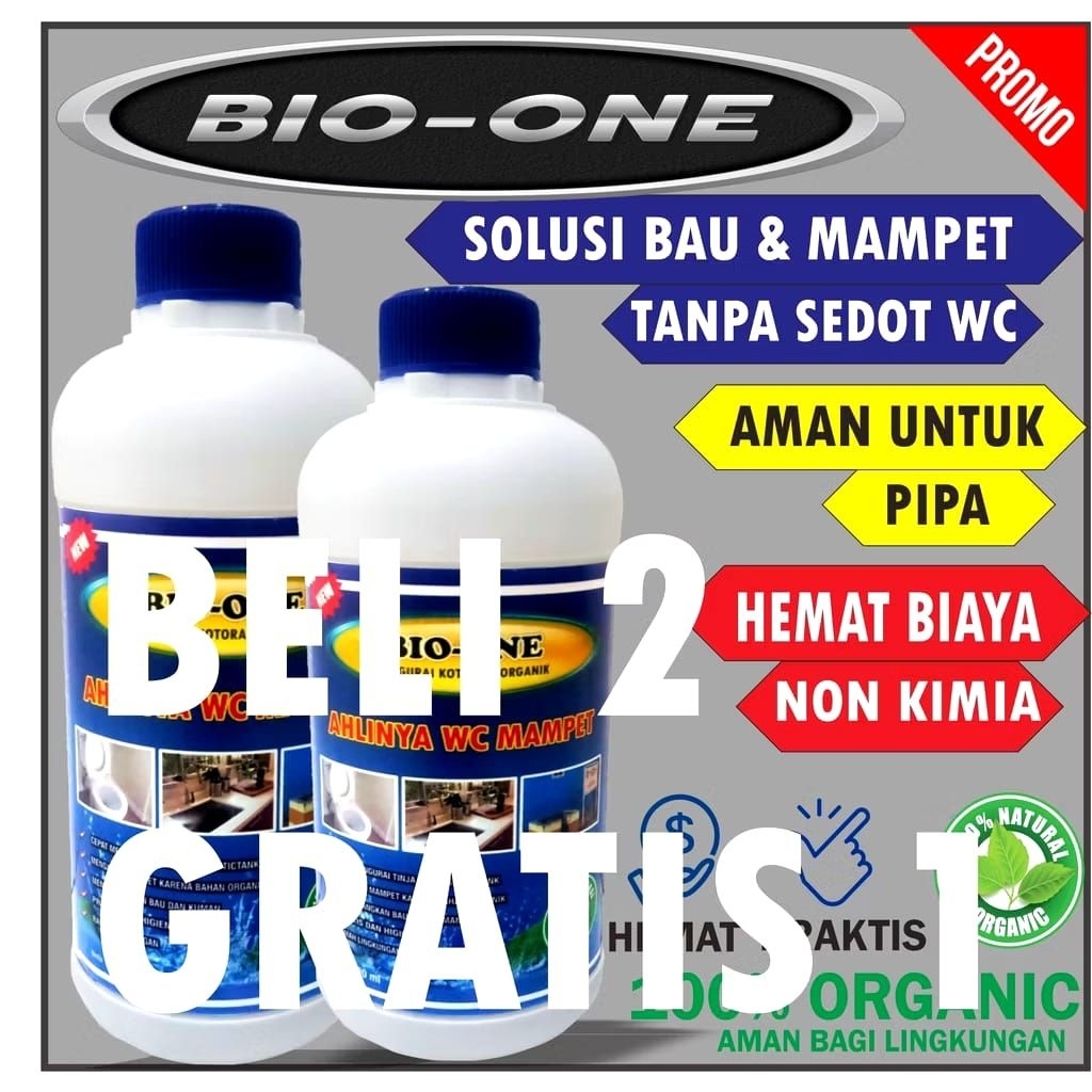 BIO ONE Formula WC Mampet (Paket Beli 2 GRATIS)