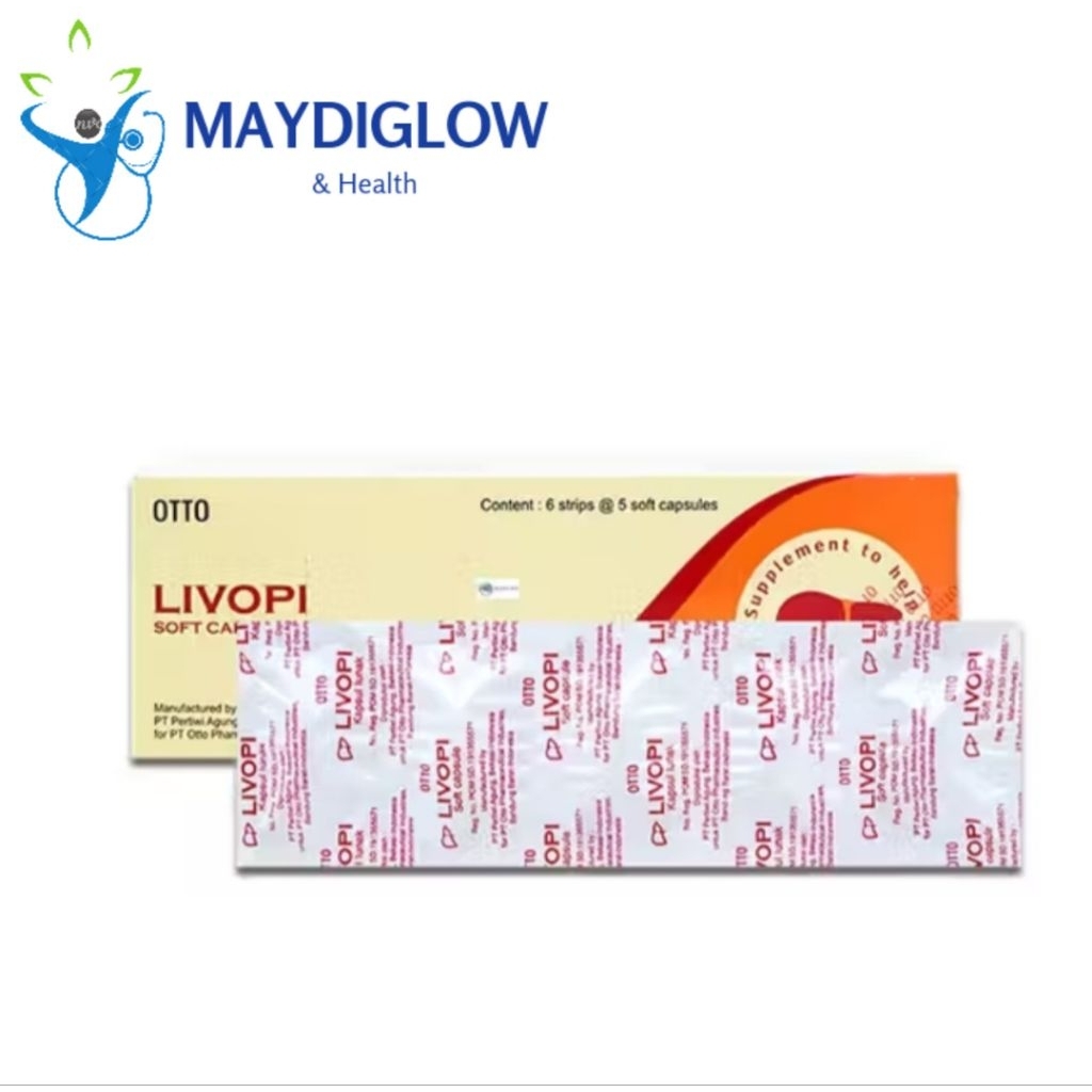 Livopi Strip isi 5 Kapsul - Suplemen Kesehatan hati