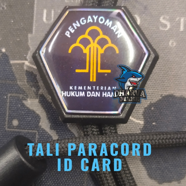 PENGAYOMAN, TALI ID CARD HEXAGONAL PENGAYOMAN, TALI ID CARD PARACORD, TALI ID CARD TACTICAL