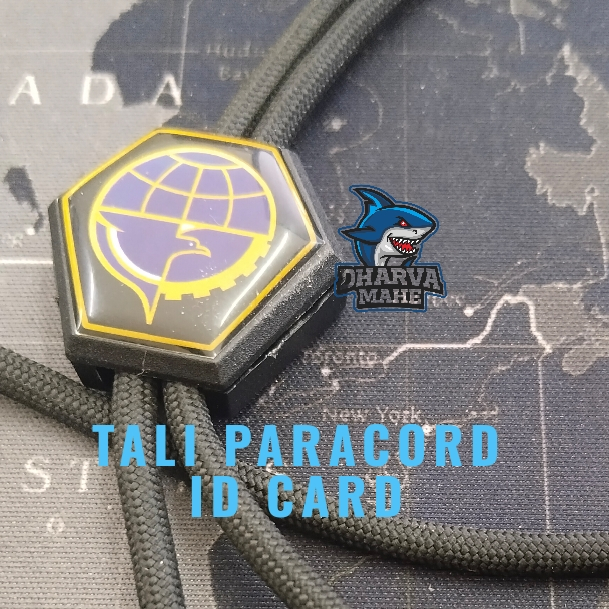 PERHUBUNGAN, TALI ID CARD HEXAGONAL, TALI ID CARD PARACORD, TALI ID CARD TACTICAL PERHUBUNGAN