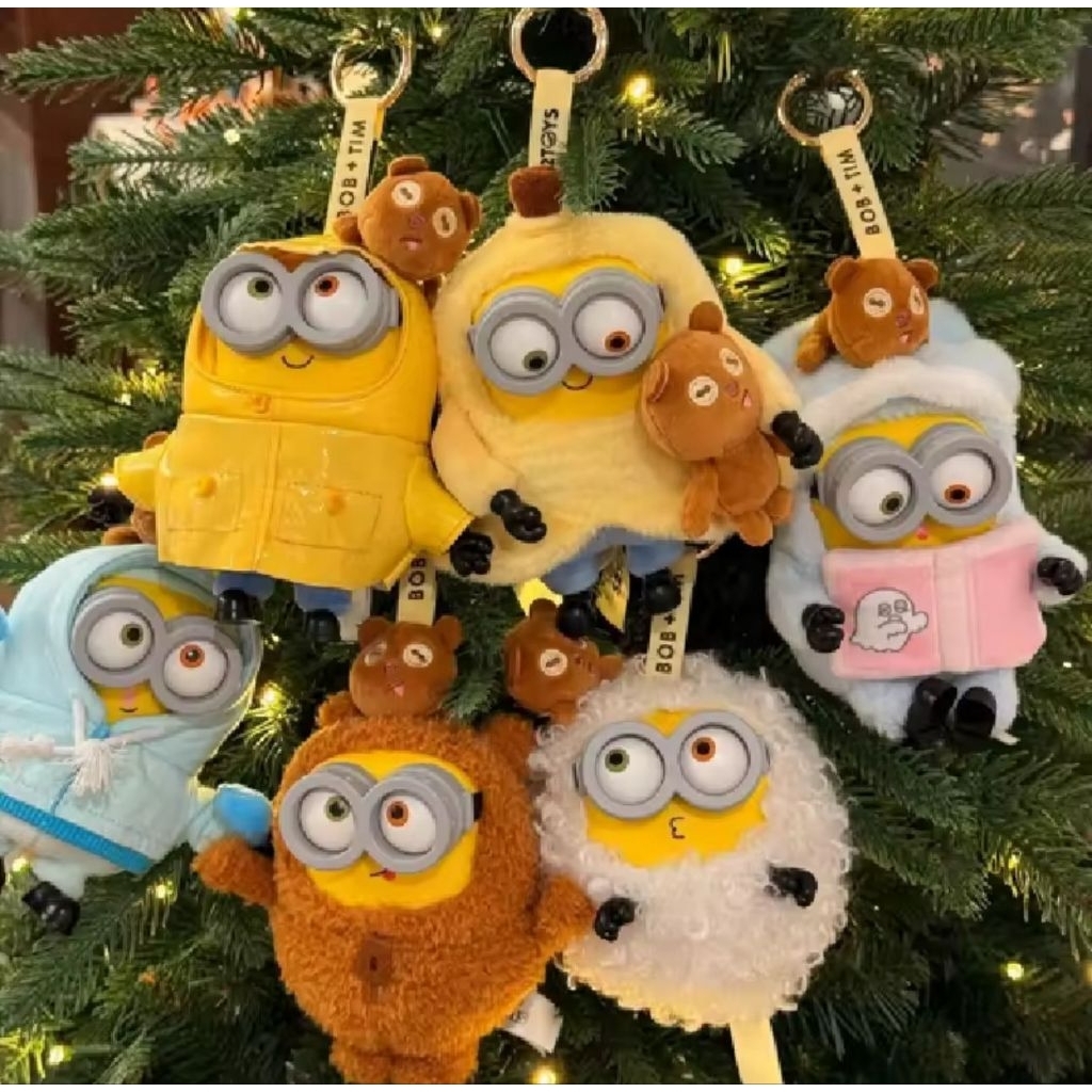 [Blind Box] Minion Bob And Tim Yellow Villain Fashion Collection Toys Christmas Gifts Universal Stud